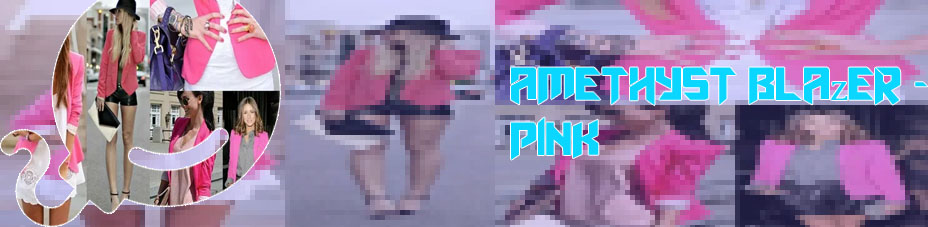 A pink blazer