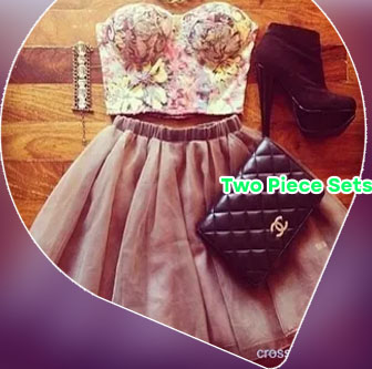 Crop top and skirt set party wear