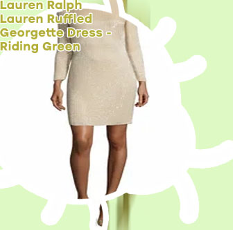Lauren ralph lauren ruffled cocktail dress