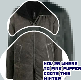 Mid length padded coat