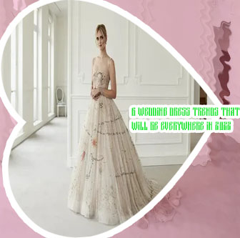 New trend marriage dress
