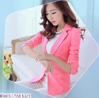 Pink blazer women
