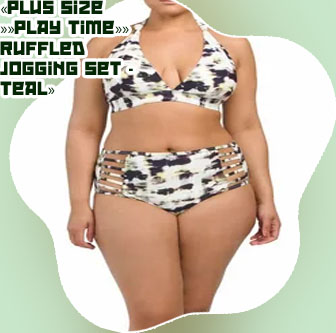 Plus size all white 2 piece set
